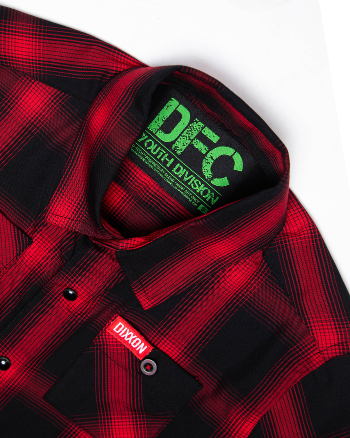 Youth El Rojo Loco Bamboo Short Sleeve - Dixxon Flannel Co.