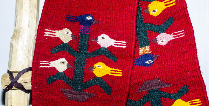 ZAPOTEC RUG 9" X 54" RUNNER TREE WITH BIRDS ZR002