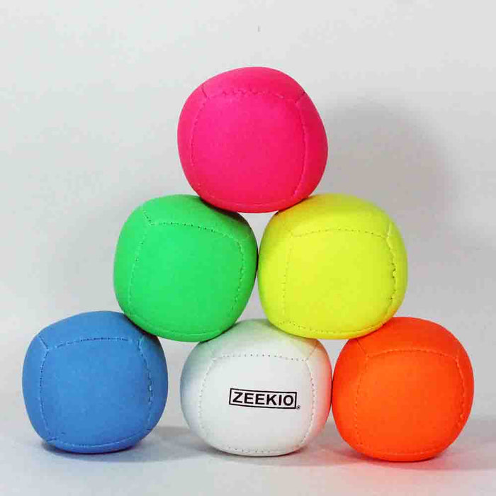 Zeekio Lunar Juggling Balls - 110g Professional UV Reactive 6 Panel Ball - Pack of 3 — view 4